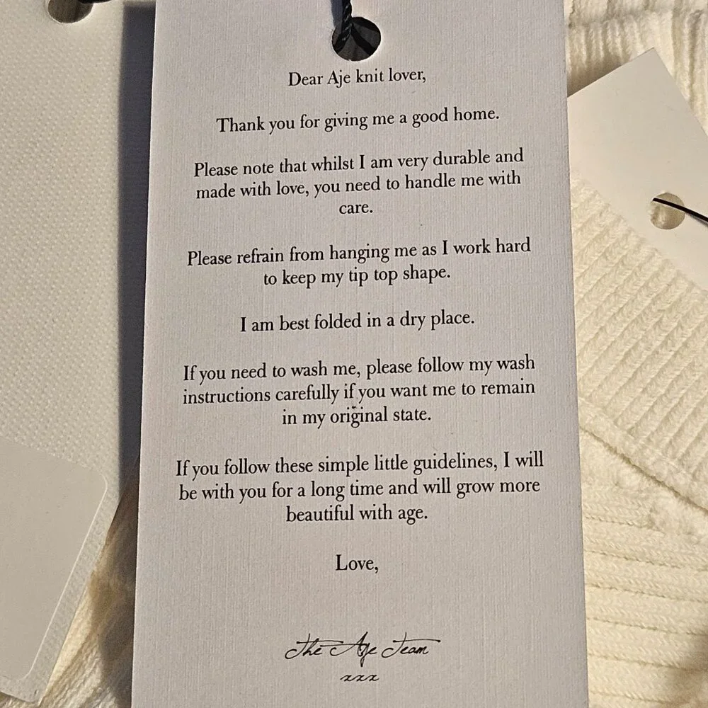 Aje Women’s Ivory L Ribbed Tank Top Minimalist Chic Quiet Luxury Capsule Wardrob - Picture 10 of 14